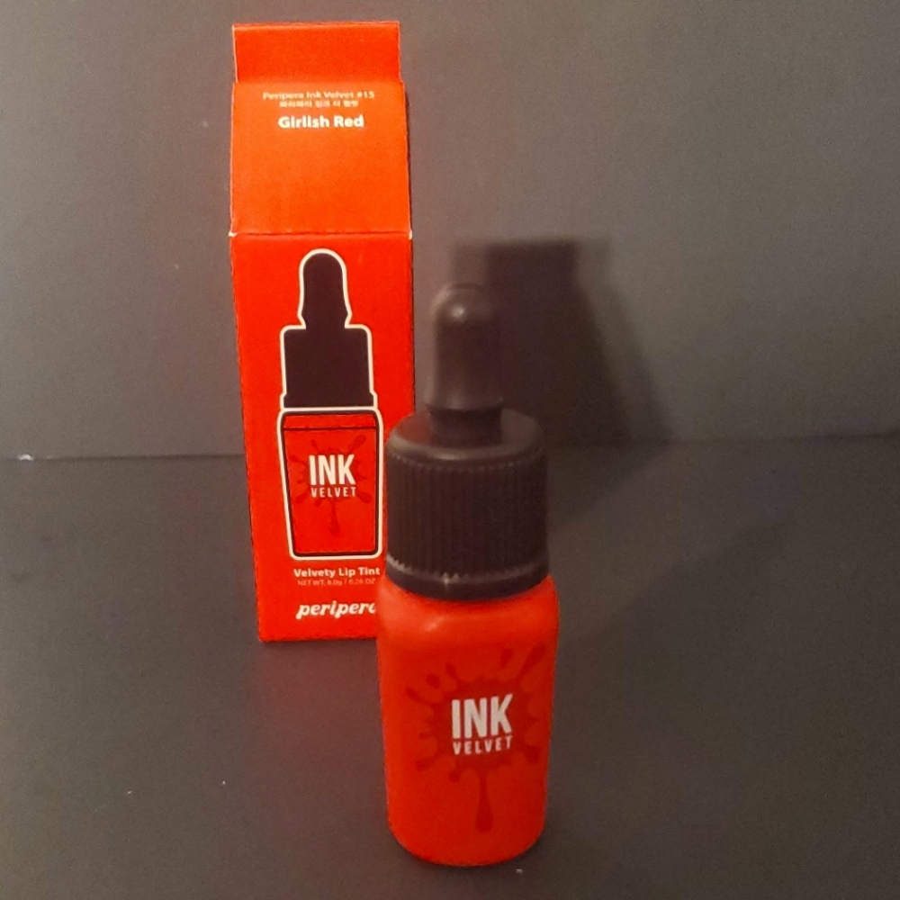 2PACK Peripera INK Airy Velvet Lip- Girlish Red